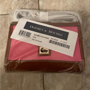 Dooney & Bourke Pink Zip Crossbody Purse